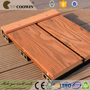 outdoor 3d floor art engineered prefab house decking wpc